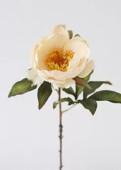 Afloral Cream Peach Artificial Peony Flower - 22"
