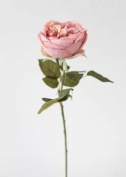 Afloral Artificial Flowers Silk English Cabbage Rose In Mauve - 25