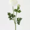 Afloral Cream White Ranunculus Silk Flower - 18.75" Artificial Flowers