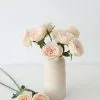 Afloral Artificial Flowers Peach Artificial English Cabbage Rose - 20.5"
