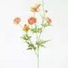 Afloral Silk Mini Ranunculus In Coral - 22" Artificial Flowers