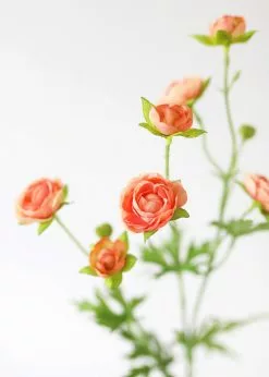 Afloral Silk Mini Ranunculus In Coral - 22" Artificial Flowers