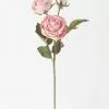 Afloral Pink Mauve Faux Dried Roses - 21" Artificial Flowers