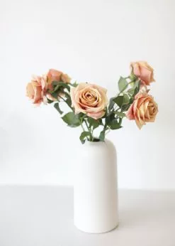 Afloral Pink Mauve Silk Rose Flower - 21.5