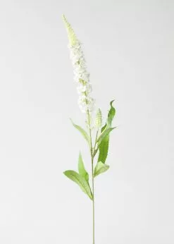 Afloral Cream White Veronica Artificial Flower - 30" Artificial Flowers