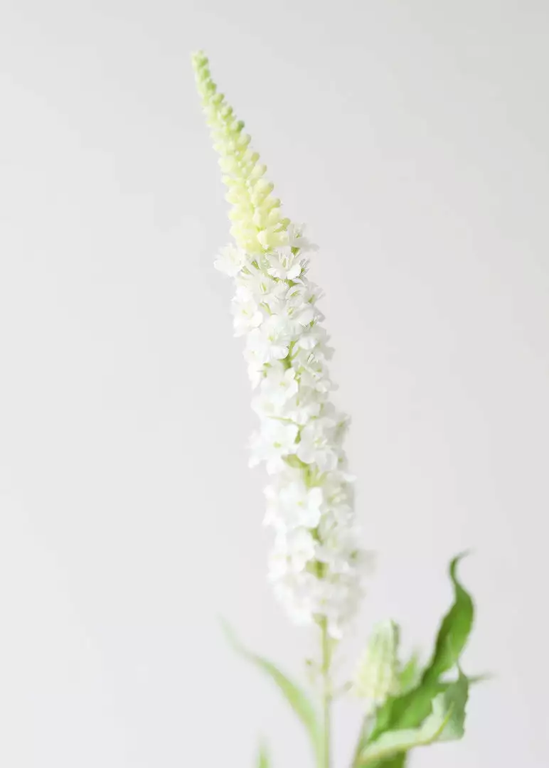 Afloral Cream White Veronica Artificial Flower - 30" Artificial Flowers