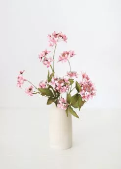 Afloral Artificial Flowers Pink Faux Wildflowers Viburnum Branch - 37