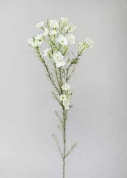 Afloral Artificial Flowers White Fake Waxflower Filler Flowers - 26"