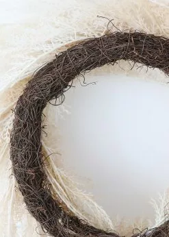 Afloral Neutral Faux Pampas Grass Wreath - 36