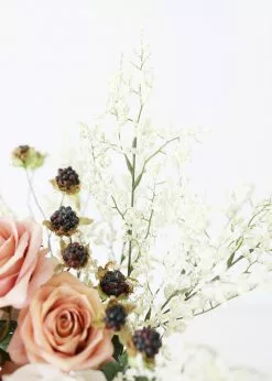 Afloral Artificial Flowers Faux Caspia Flower In White - 29