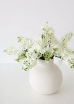 Afloral Fake Lilacs Flower In Cream - 25