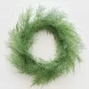 Afloral Outdoor Plastic Asparagus Fern Wreath - 26" Artificial Plants