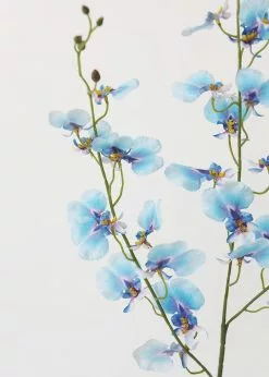 Afloral Blue Artificial Oncidium Orchids - 38" Artificial Flowers