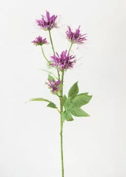 Afloral Purple Artificial Bee Balm Wildflowers - 27" Artificial Flowers