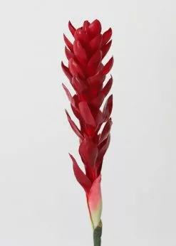 Afloral Red Faux Hawaiian Ginger Flower - 30