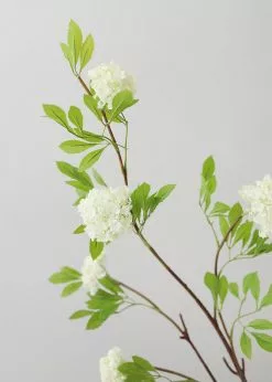 Afloral Artificial Flowers Cream Fake Viburnum Wildflower Branch - 46
