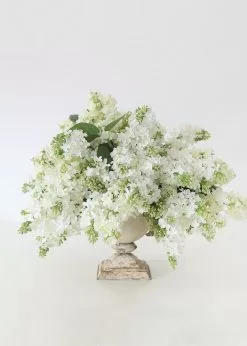 Afloral Fake Lilacs Flower In Cream - 25