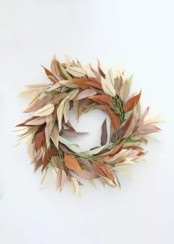 Afloral Artificial Fall Eucalyptus Wreath - 18"