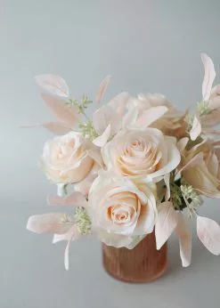 Afloral Fake Seeded Eucalyptus Leaves In Blush - 18