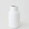 Afloral Everyday Flower Vase In White - 9"