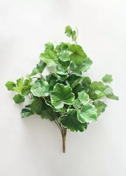Afloral UV Protected Artificial Geranium Leaves Plant - 21"