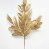 Afloral Artificial Bay Leaf In Metallic Gold - 19" Artificial Plants