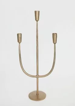 Afloral Antique Gold Candelabra Candle Holder - 21.5" Tools & Accents
