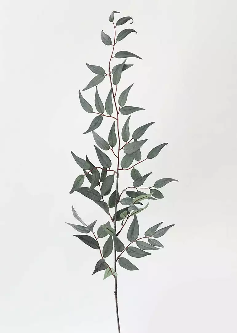 Afloral Artificial Plants Artificial Italian Ruscus Leaf Branch - 36"