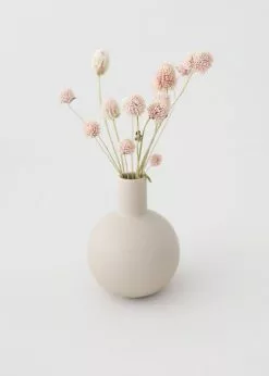 Afloral Beige Mini Ceramic Bud Vase - 5"