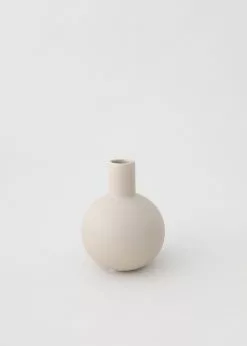 Afloral Beige Mini Ceramic Bud Vase - 5"