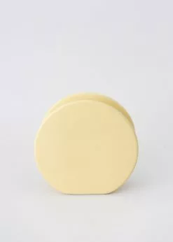 Afloral Matte Yellow Ceramic Circle Vase - 5.5"