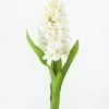 Afloral White Artificial Hyacinth Flowers - 12.5"