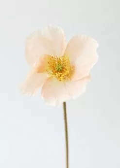 Afloral Soft Peach Silk Poppy - 23"