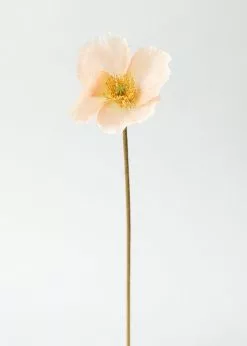 Afloral Soft Peach Silk Poppy - 23"