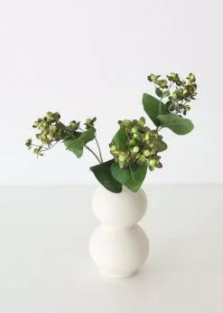 Afloral Green Artificial Hypericum Berries - 22.5