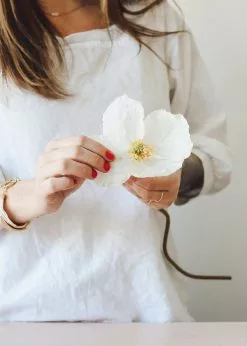 Afloral Artificial Flowers Cream Silk Flower Poppy - 23