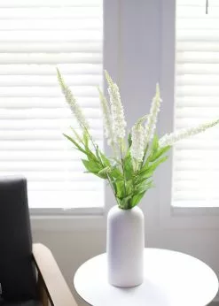 Afloral Cream White Veronica Artificial Flower - 30