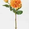 Afloral Artificial Flowers Real Touch Dahlia In Fall Orange - 26"