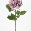 Afloral Artificial Flowers Faux Cabbage Rose In Lavender - 21.25"