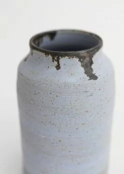 Afloral Vases Lavender Haze Speckled Clay Vase By Gina DeSantis Ceramics - 8