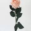 Afloral Artificial Flowers Real Touch Rose In Light Pink - 20"