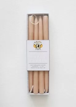 Afloral Pack Of 4 Ivory Hand-Dipped Taper Candles - 12