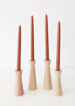 Afloral Tools & Accents Pack Of 4 Hand-Dipped Terracotta Candles - 12