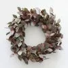 Afloral Burgundy Real Touch Eucalyptus Wreath - 22" Artificial Plants