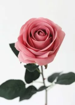 Afloral Mauve Real Touch Rose - 20" Artificial Flowers