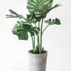 Afloral Artificial Plants Fake Monstera Plant In Cement Stand - 45"