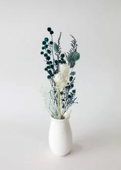 Afloral Dried Flowers Petite Dried Flower Bundle In Blue - 8-16