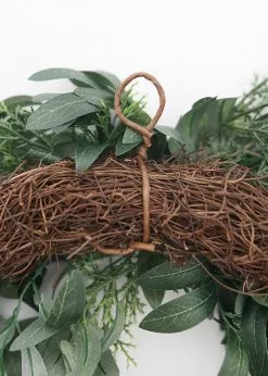 Afloral Artificial Olive Leaf And Berry Wreath - 22