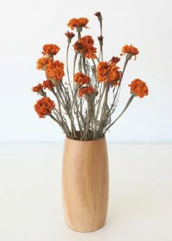 Afloral Dried Flowers Orange Dried Marigold Flowers - 14-22"