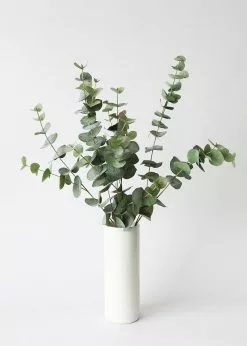 Afloral Green Grey Artificial Spiral Eucalyptus - 40
